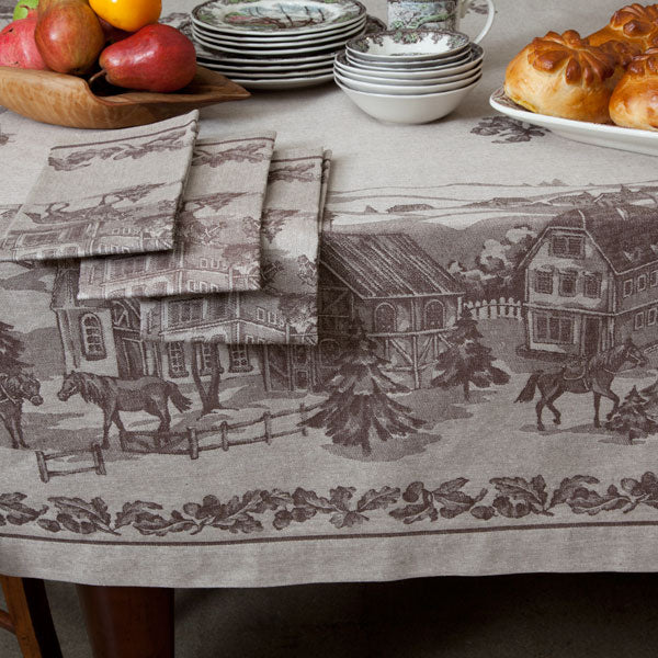 American Village Jacquard Tablecloth